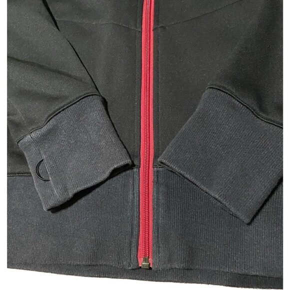 Columbia Womens Track Jacket Zip Front Size Small Black White with Red Detail - Picture 4 of 6